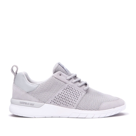 Supra SCISSOR Lave Sneakers Dame Grå/Hvite | NO-92576